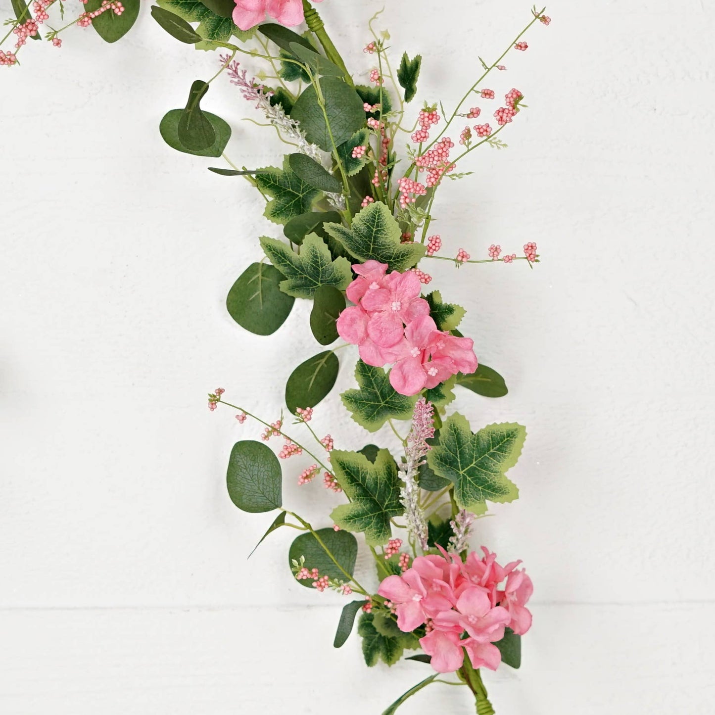 35631-4ft Garland-Pink Hydrangea Garden