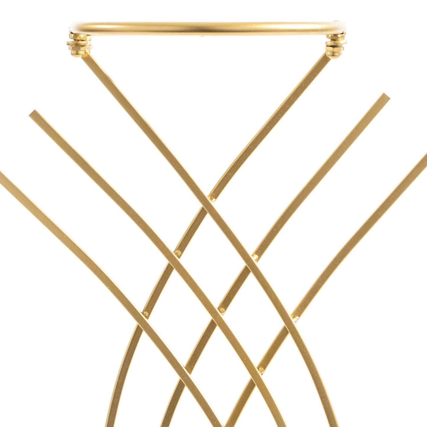 Wave Floral Stand - 36 Inch-Gold