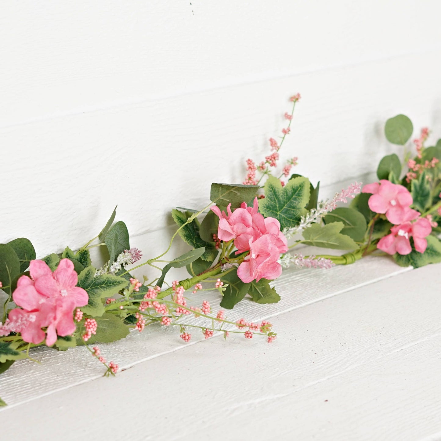 35631-4ft Garland-Pink Hydrangea Garden