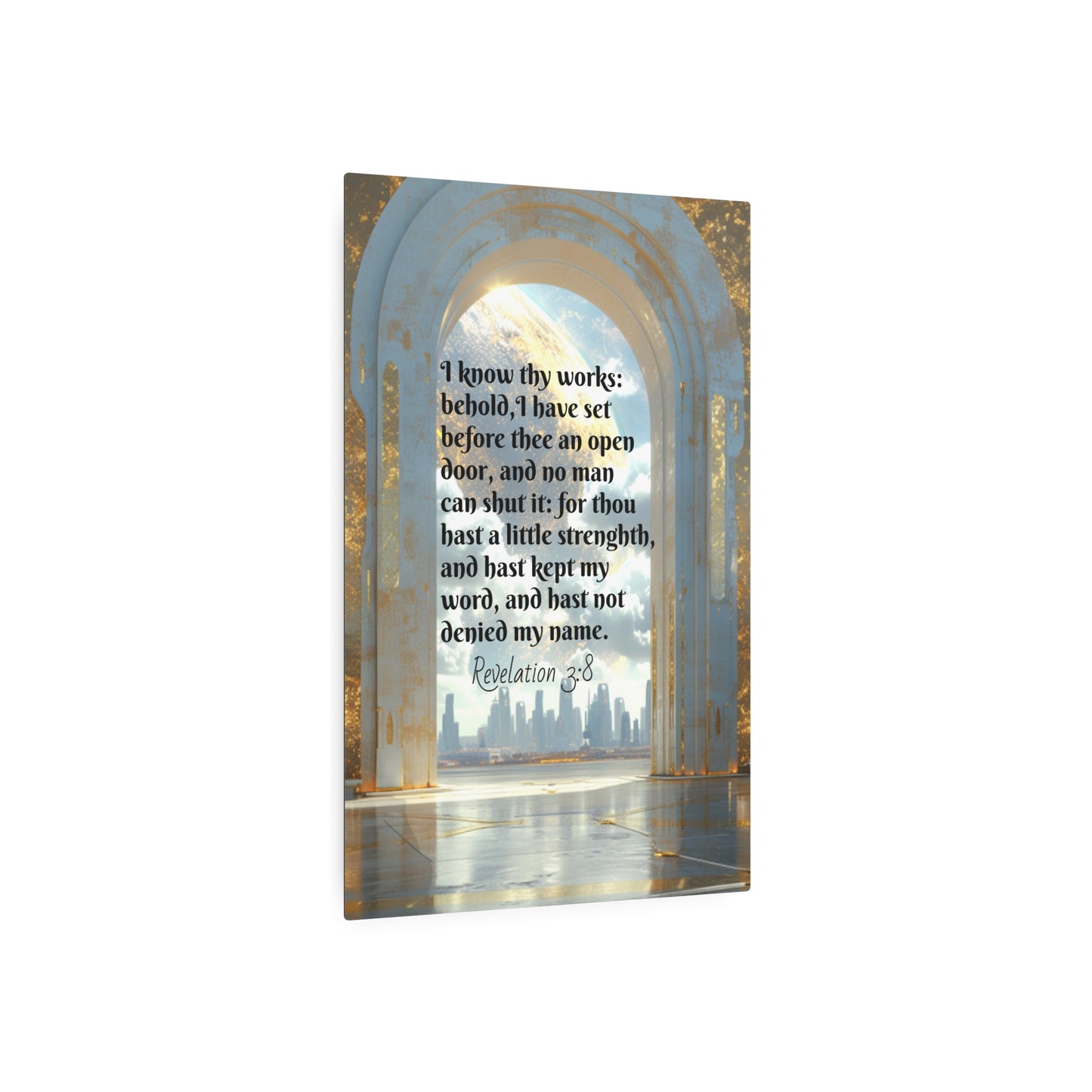 Eternal Access: The Open Door None Can Close-  Metal Wall Art