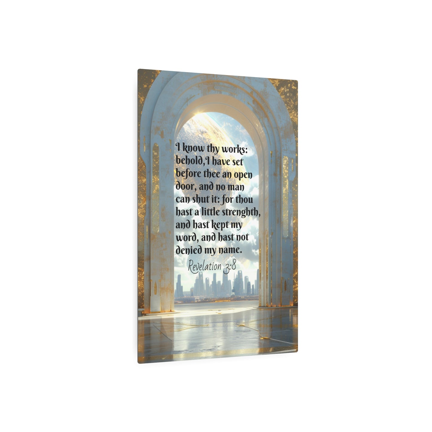 Eternal Access: The Open Door None Can Close-  Metal Wall Art