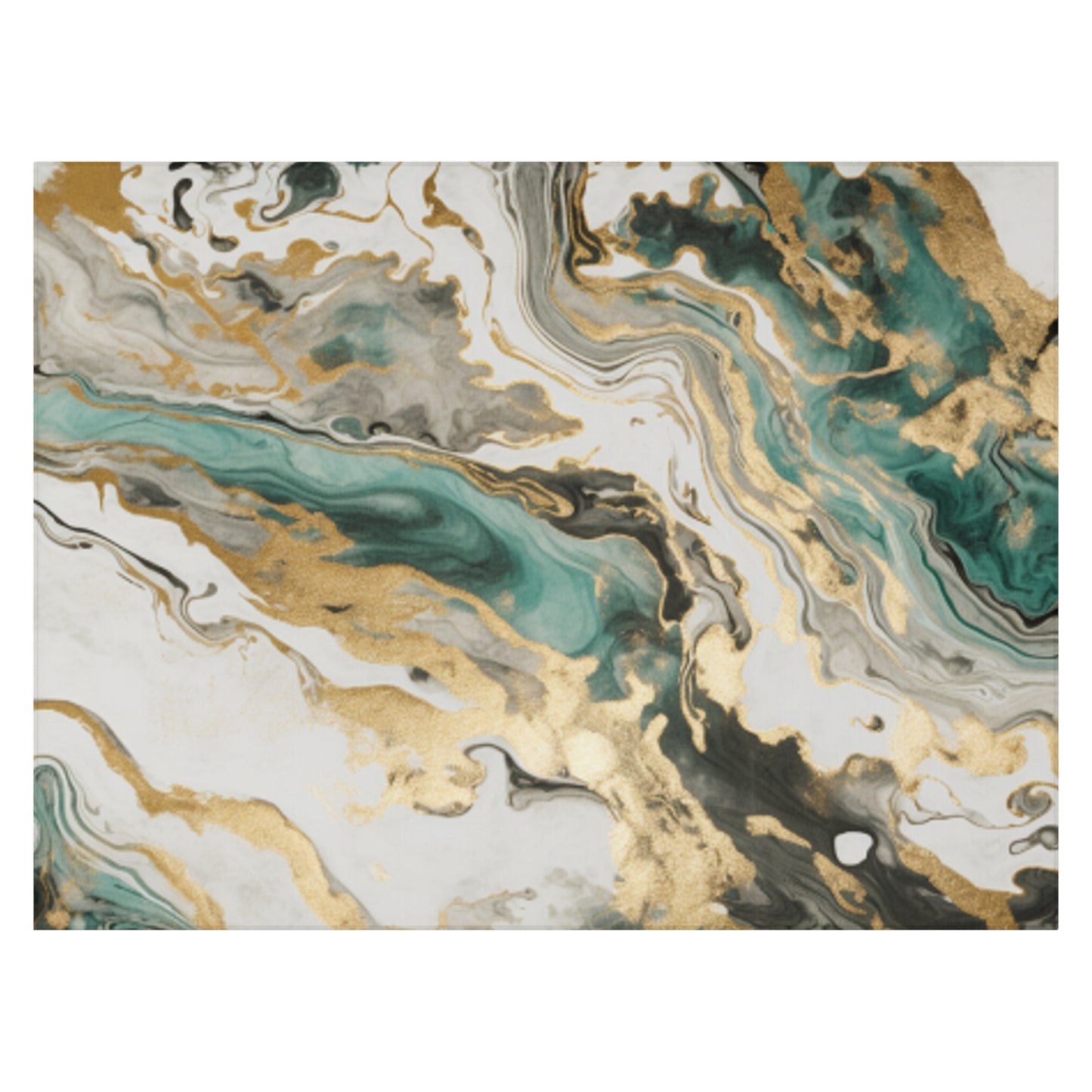 Green Abstract Rug