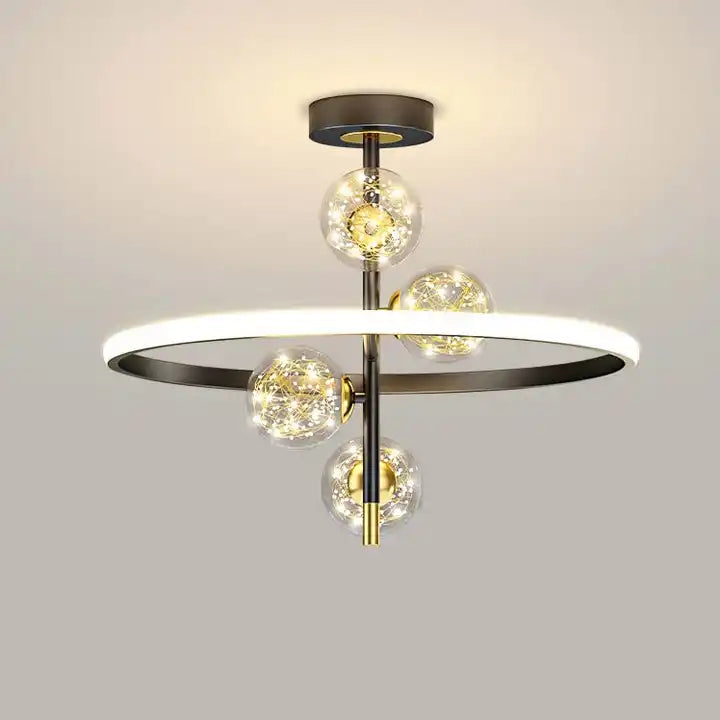 LuxeGlow Modern Iron LED Ceiling Lighting