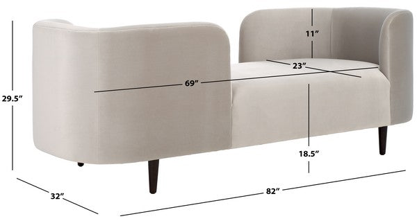 Frieda Velvet Tete A Tete Chair
