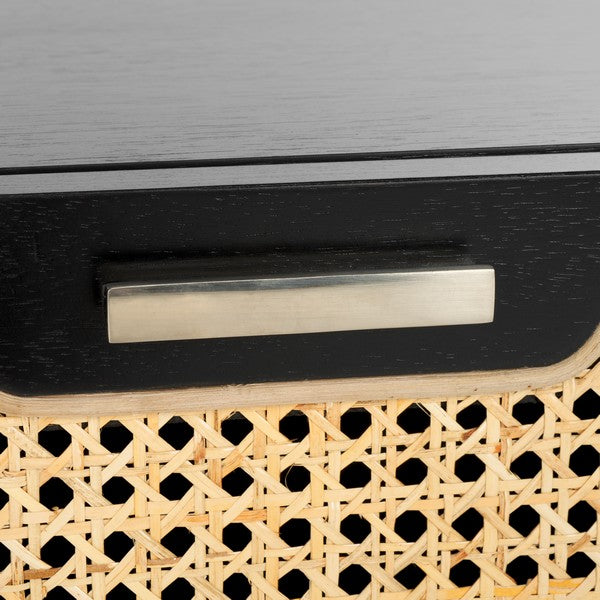 Yates 1 Drawer Nightstand- 4 colors- Black, Walnut, White and Natural