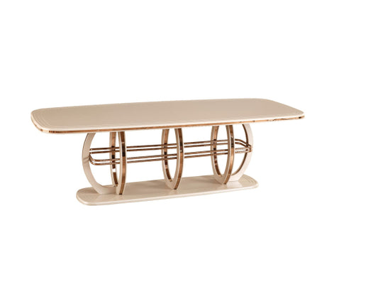 Modern Glam Dining Table – Artful Luxury in Every Detail