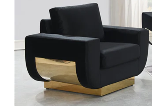 Velvet Elegance Living Room Ensemble-3 Sofa Set