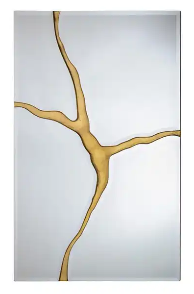 Gilded Edge Modern Reflections Wall Mirror