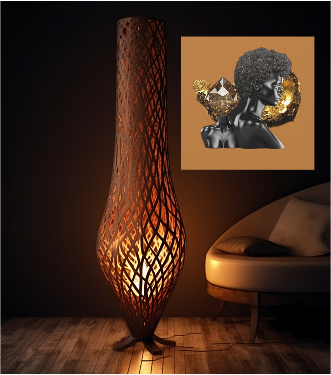 The Black in Everything is Golden (Brown)- Wall Art