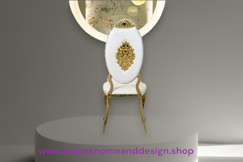 Regal Gold Cabriole Dining Chairs (Set of 2)