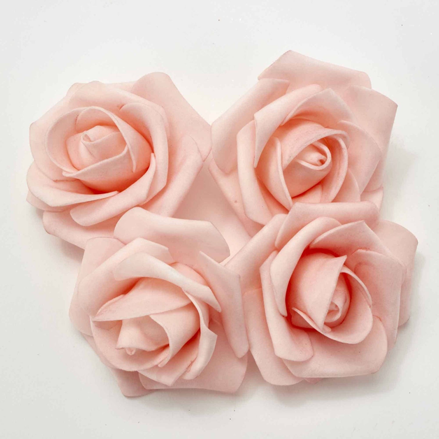 Foam Rose 2¾" 50pc/bag - Blush: Blush