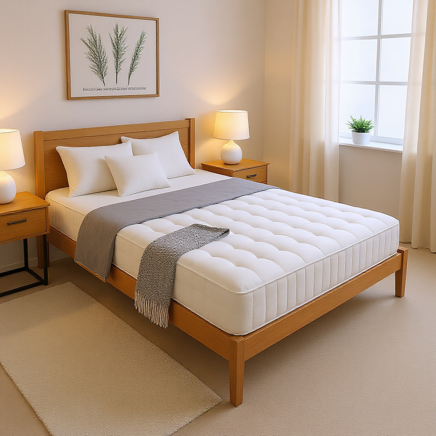 Twin Hybrid Mattress 10" Gel Foam Pocket Coil Comfort
