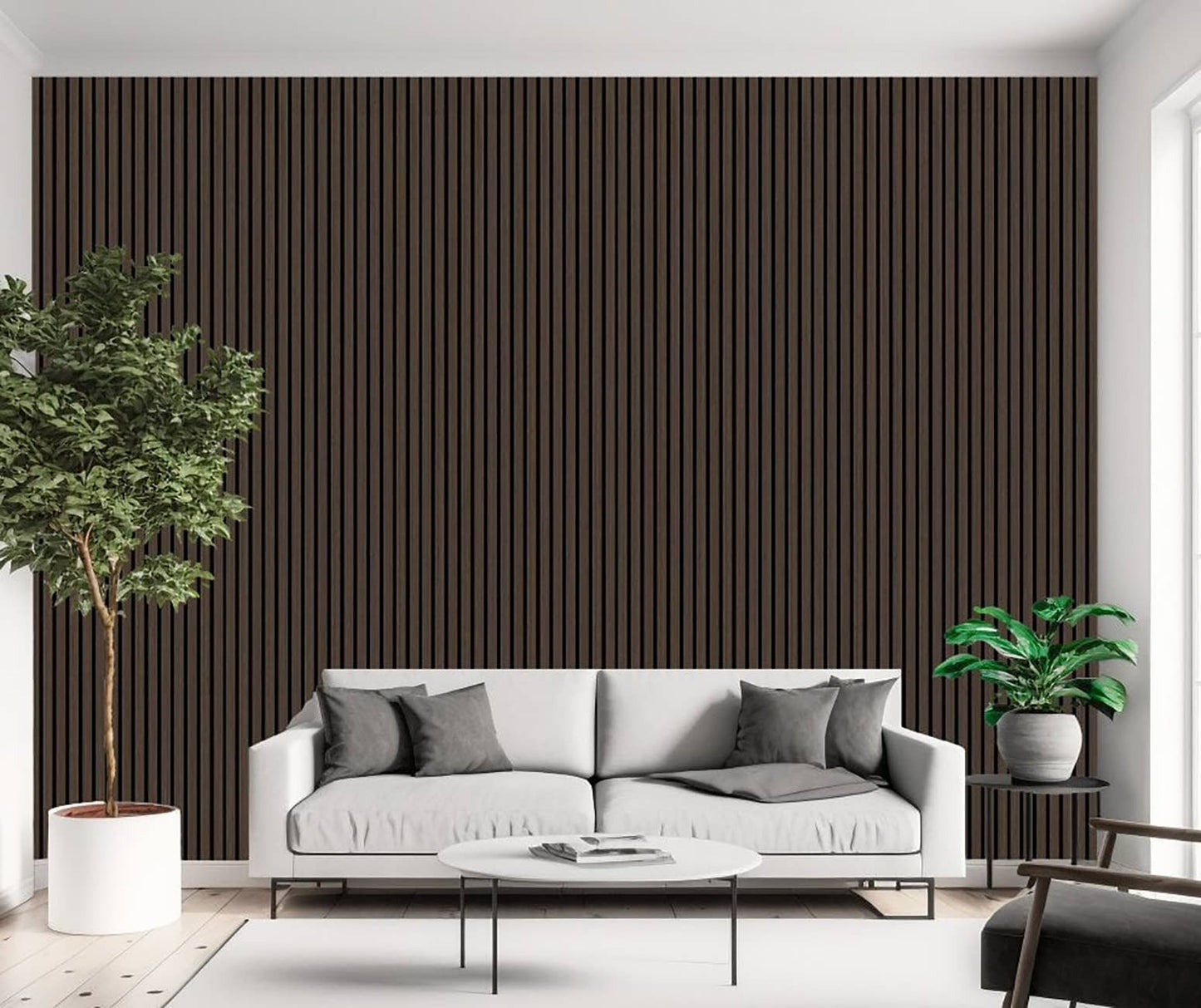 2 Piece Slat Wall Panels 6.7" X 98.5" (10 Sq Ft) (2 Panels): SW-YH-1002 Light Blue
