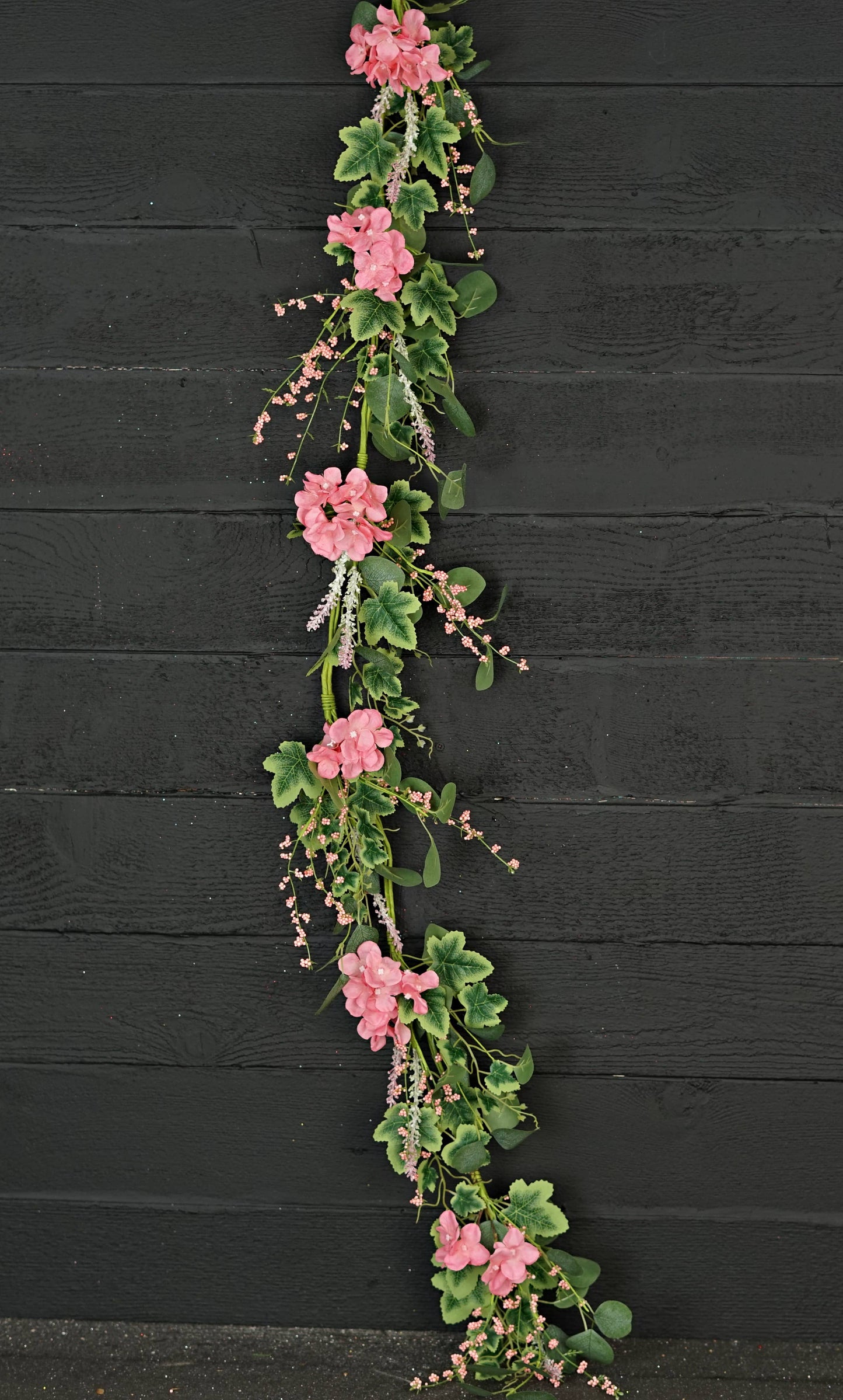 35631-4ft Garland-Pink Hydrangea Garden