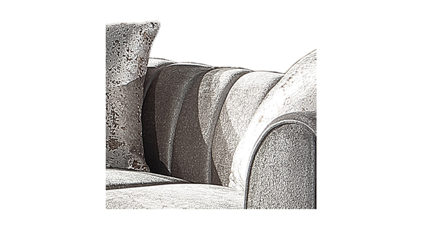 Velencia 2Pc Modern Living Room Set in Cream