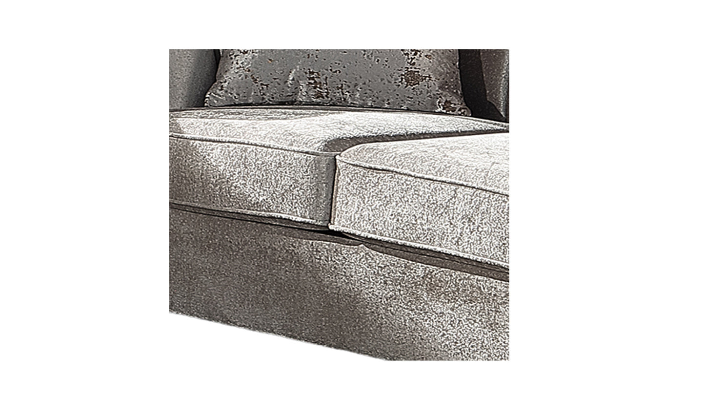 Velencia 2Pc Modern Living Room Set in Cream