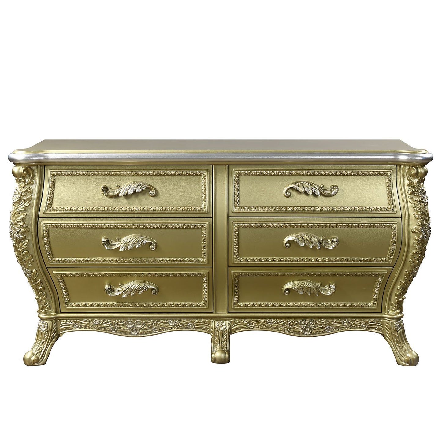 ACME Cabriole DRESSER Gold Finish BD01466