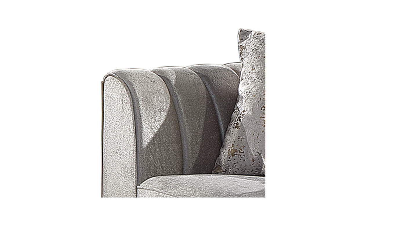 Velencia 3Pc Modern Living Room Set in Cream