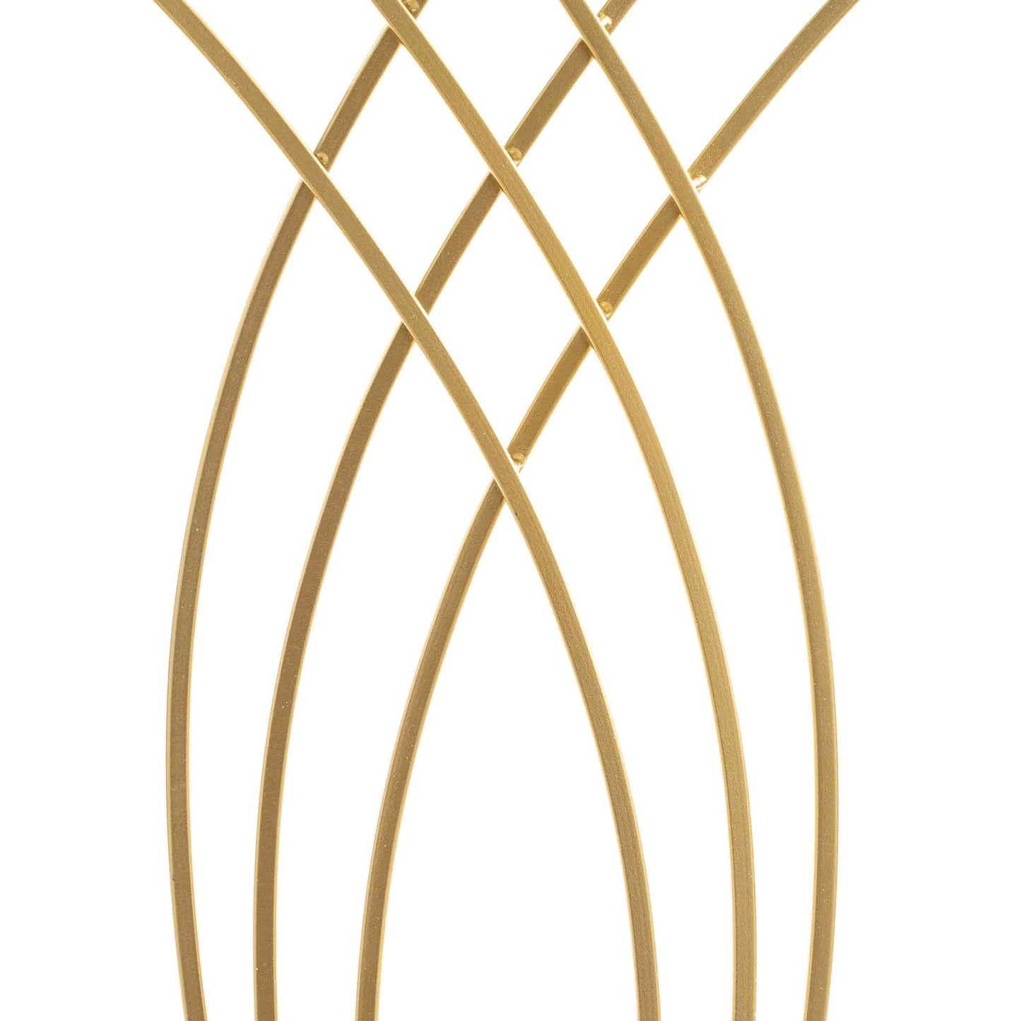 Wave Floral Stand - 36 Inch-Gold