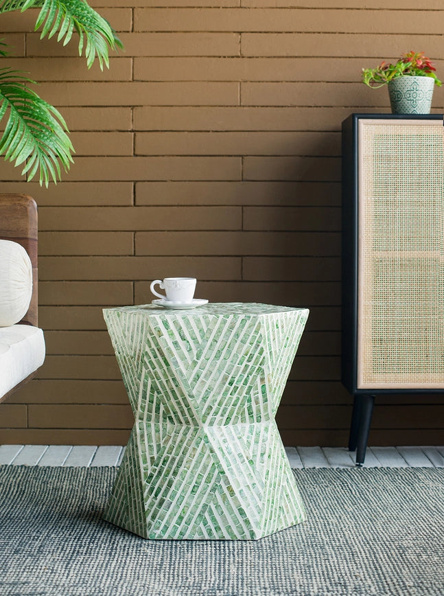 Accent Stool- Green