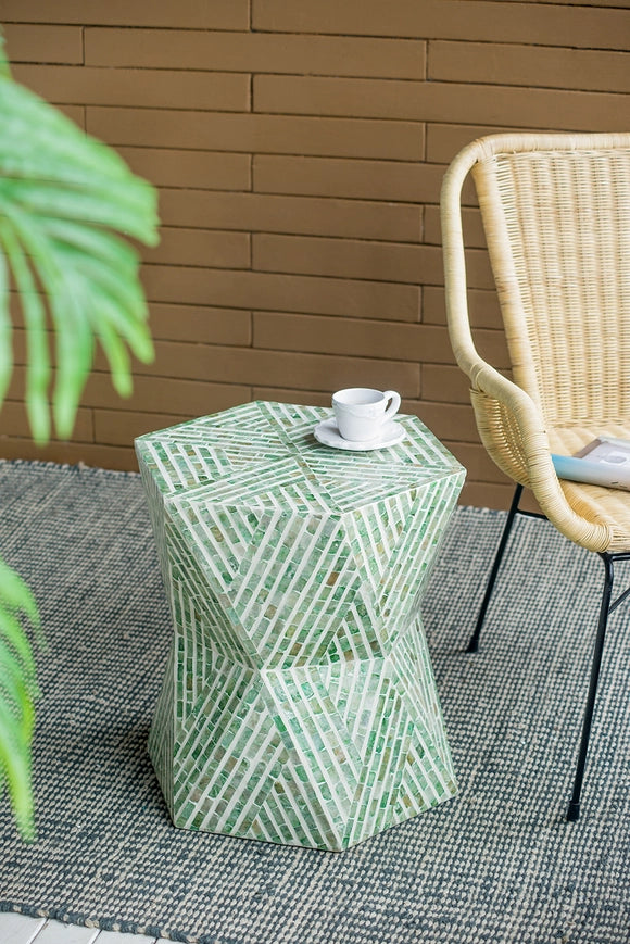 Accent Stool- Green
