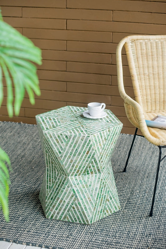 Accent Stool- Green