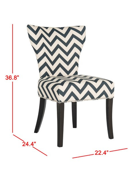 Jappic 20'' H Ring Side Chair Silver Nail Heads- SET2