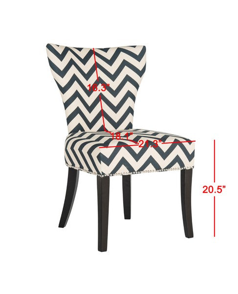 Jappic 20'' H Ring Side Chair Silver Nail Heads- SET2