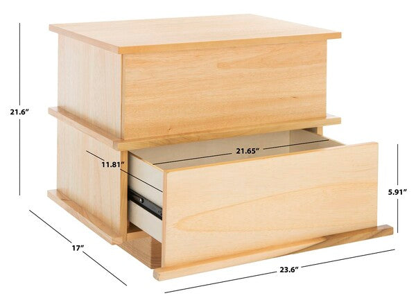 Rodney 2 Drawer Nightstand