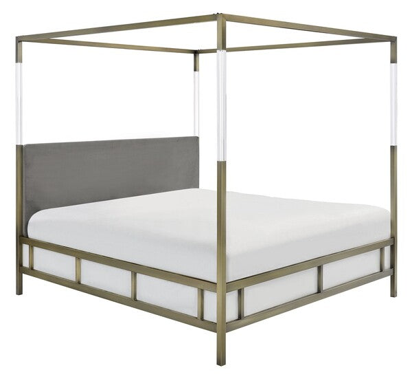 Dorothy Acrylic Canopy Bed- King- 2 colors