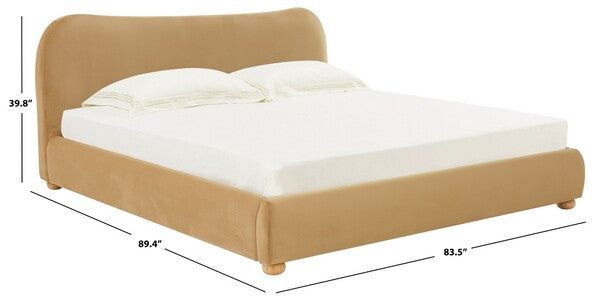 Beccarose Velvet King Bed