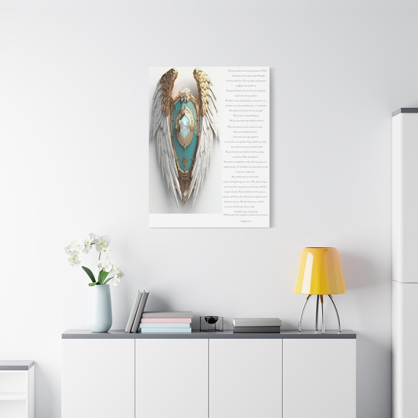 Psalm 91 wall art Canvas