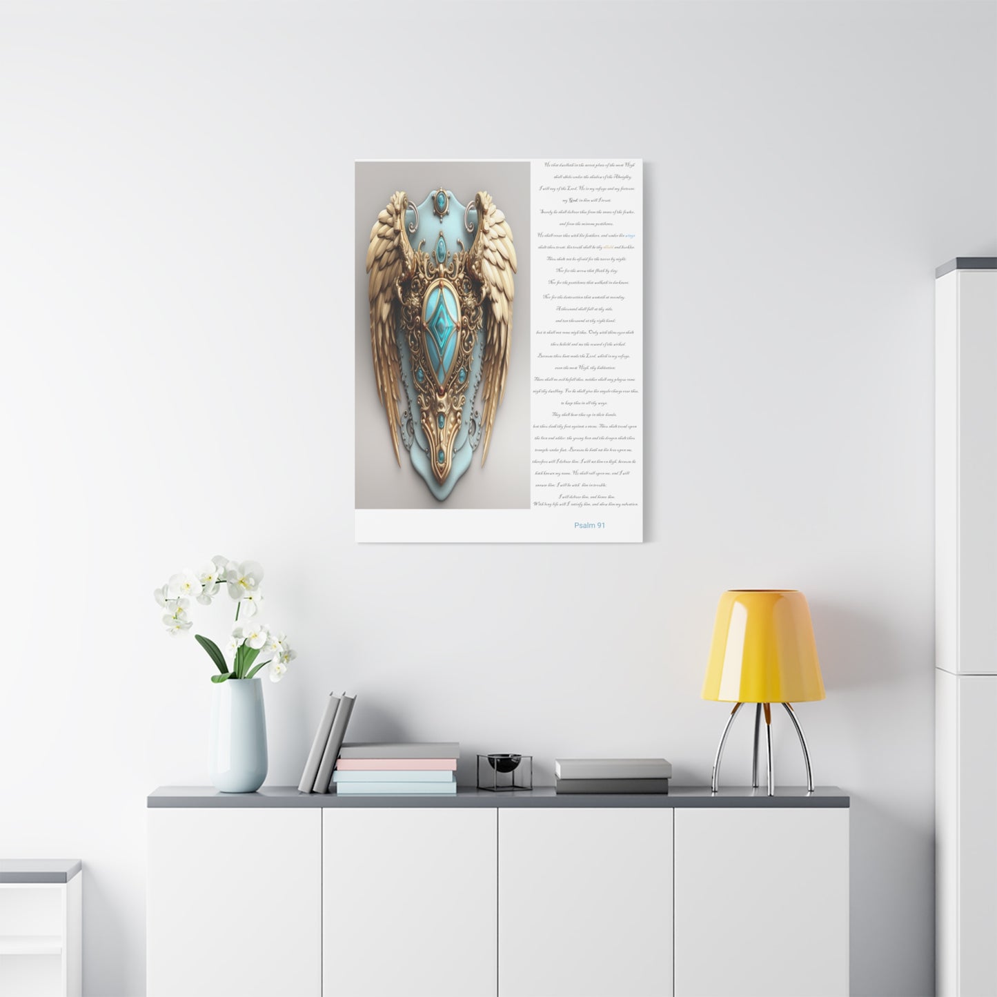 Psalm 91 Wall Decor Canvas