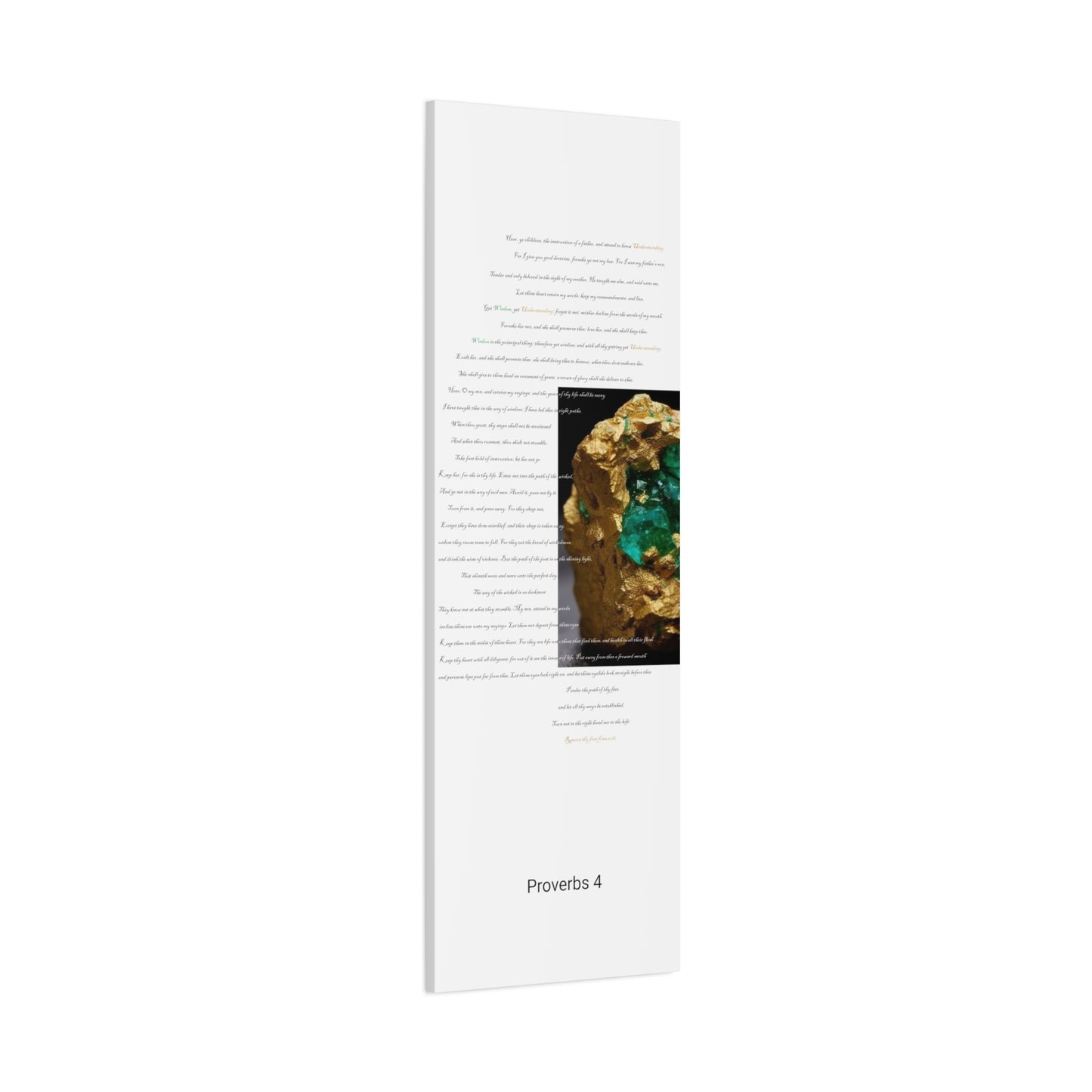 Proverbs 4: Nothing is worth more than Wisdom and Understanding (Abstract). - Wall Art