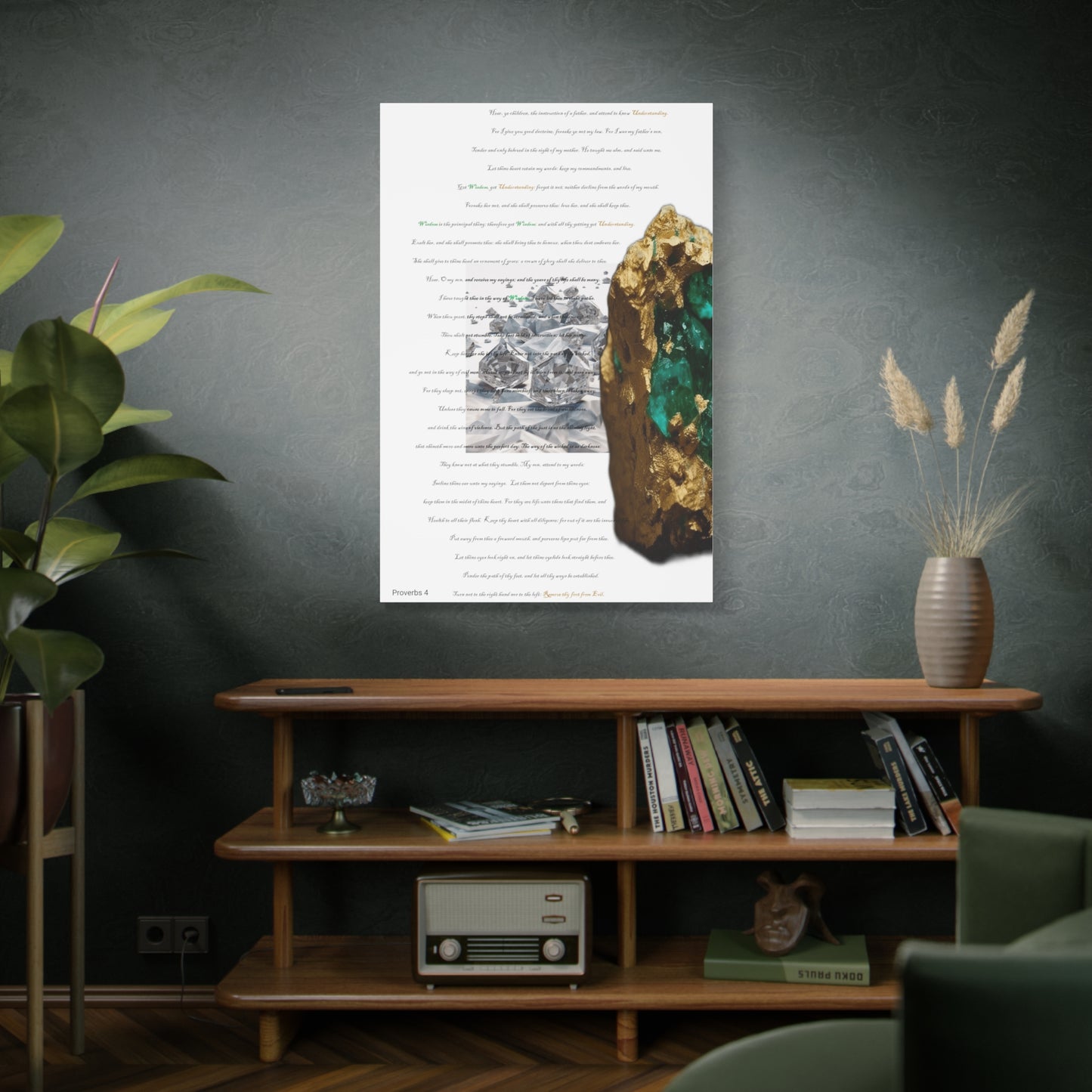 Proverbs 4: Nothing is worth more than Wisdom and Understanding. Wall Art