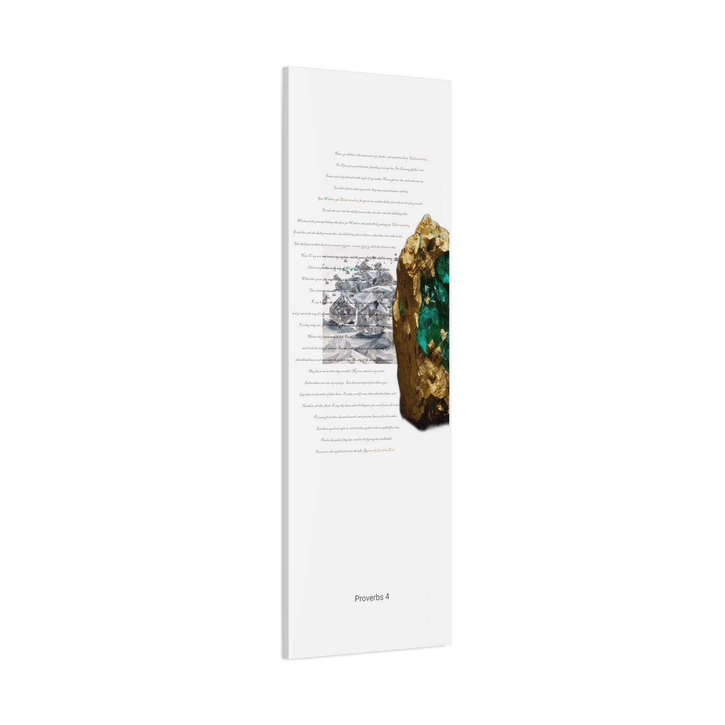 Proverbs 4: Nothing is worth more than Wisdom and Understanding. Wall Art