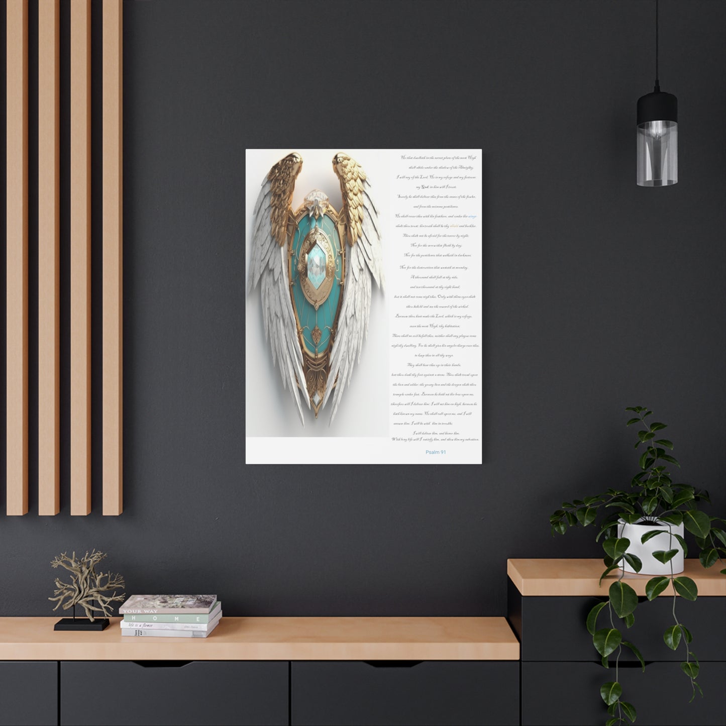 Psalm 91 wall art Canvas