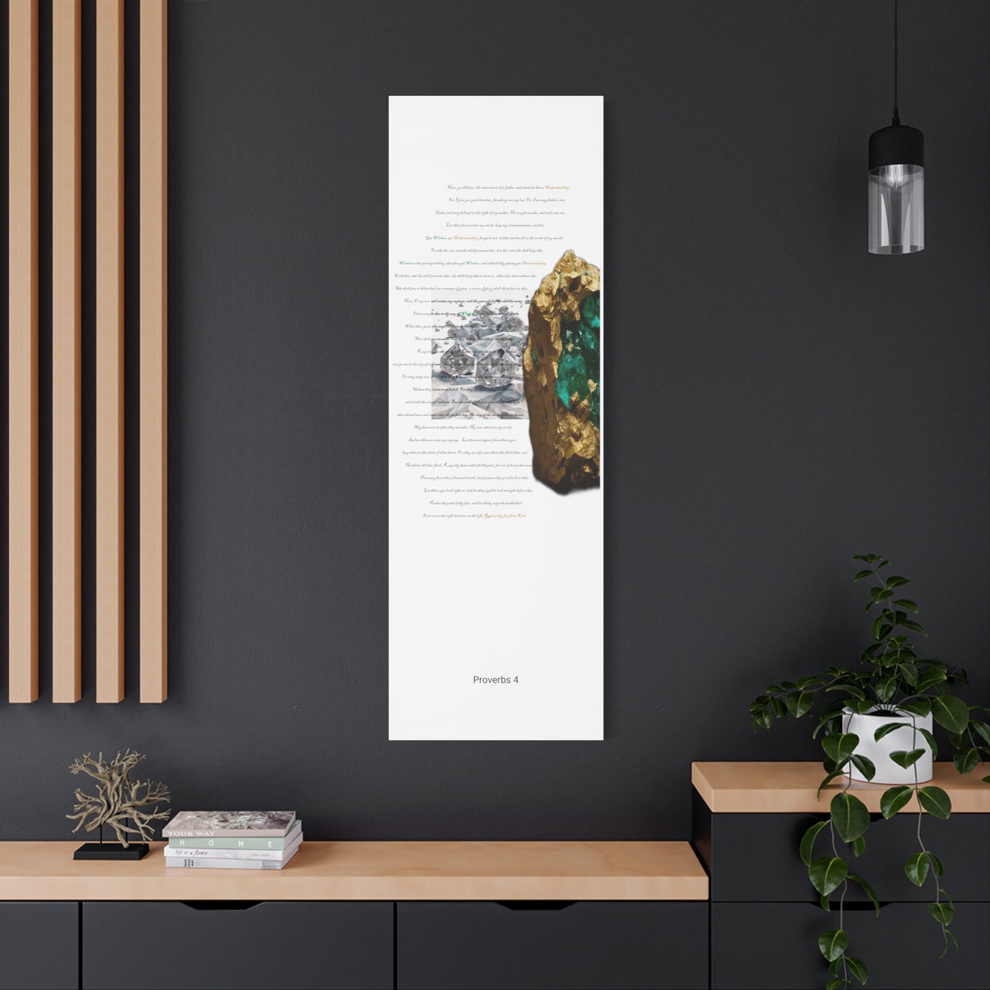 Proverbs 4: Nothing is worth more than Wisdom and Understanding. Wall Art