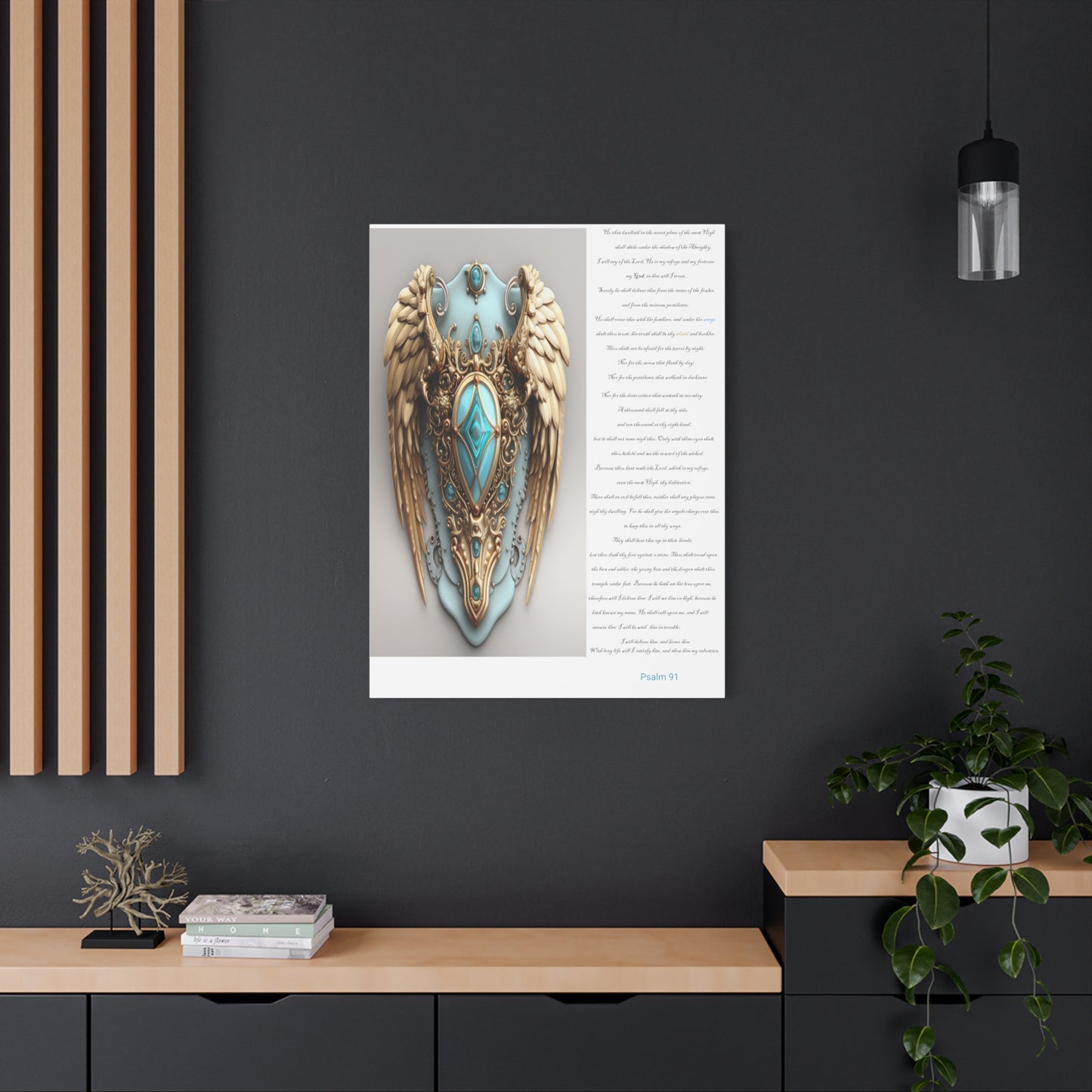 Psalm 91 Wall Decor Canvas