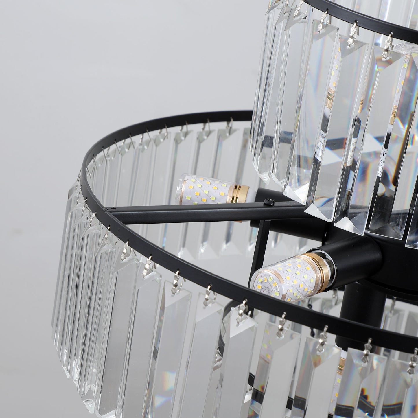Luxury Crystal Chandelier -Black