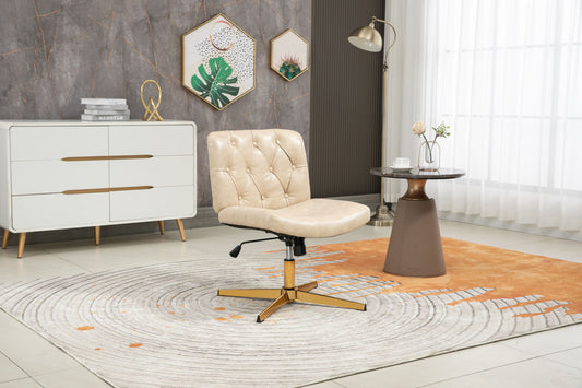 COOLMORE Home Office Desk Chair, Vanity Chair, Modern Adjustable Home Computer Executive Chair Swivel Task Chair for Small Space, Living Room, Make-up, Studying