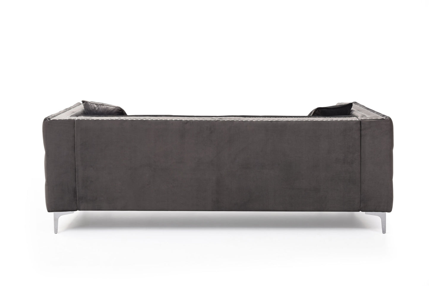 Opulent Jewel-Tufted Velvet Living Room Ensemble