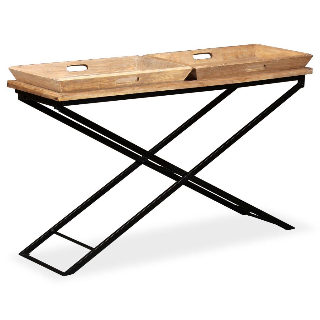 Console Table Solid Mango Wood 51.2"x15.7"x31.5"