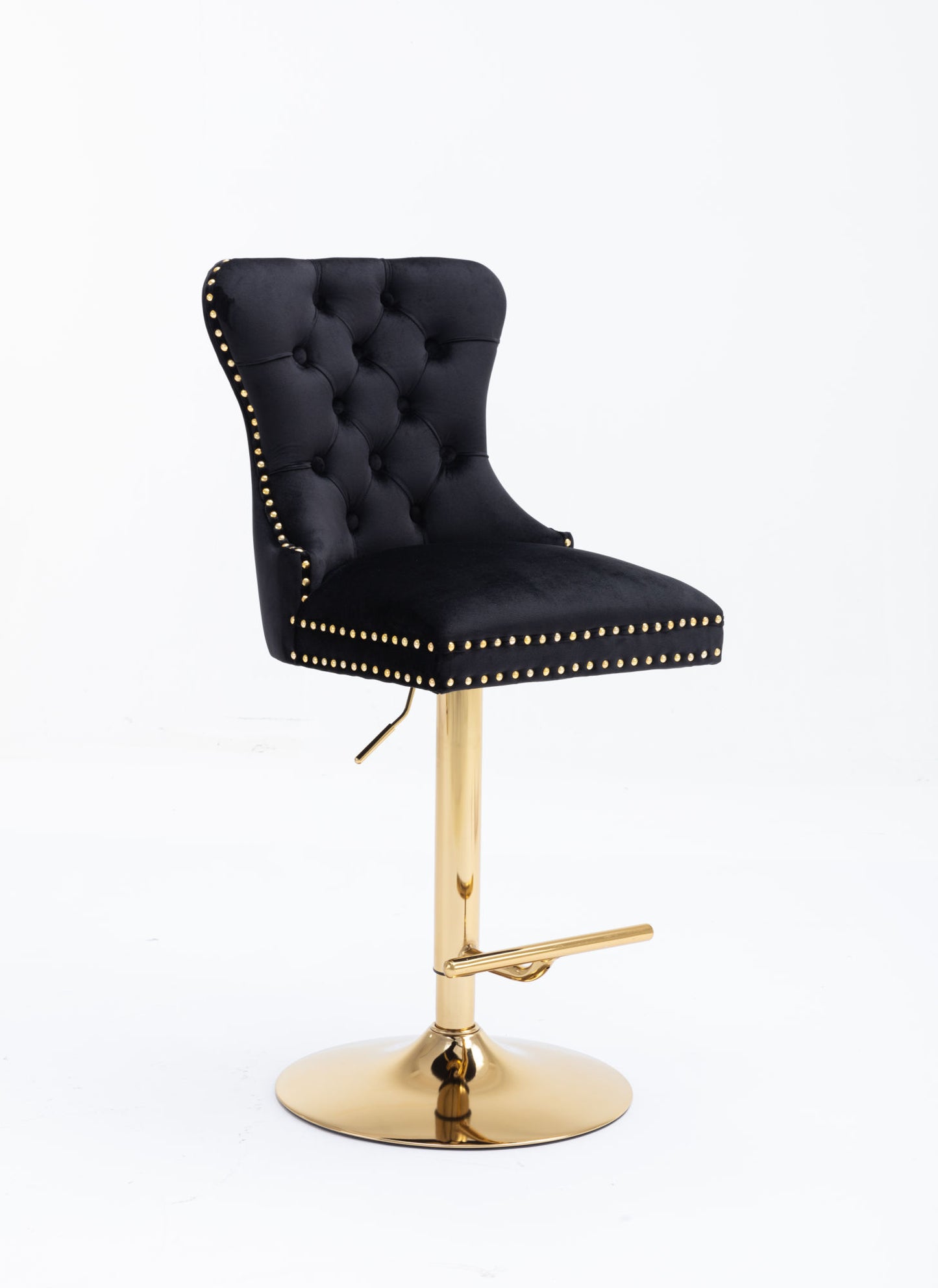 Swivel Bar Stools Chair Set of 2, Black