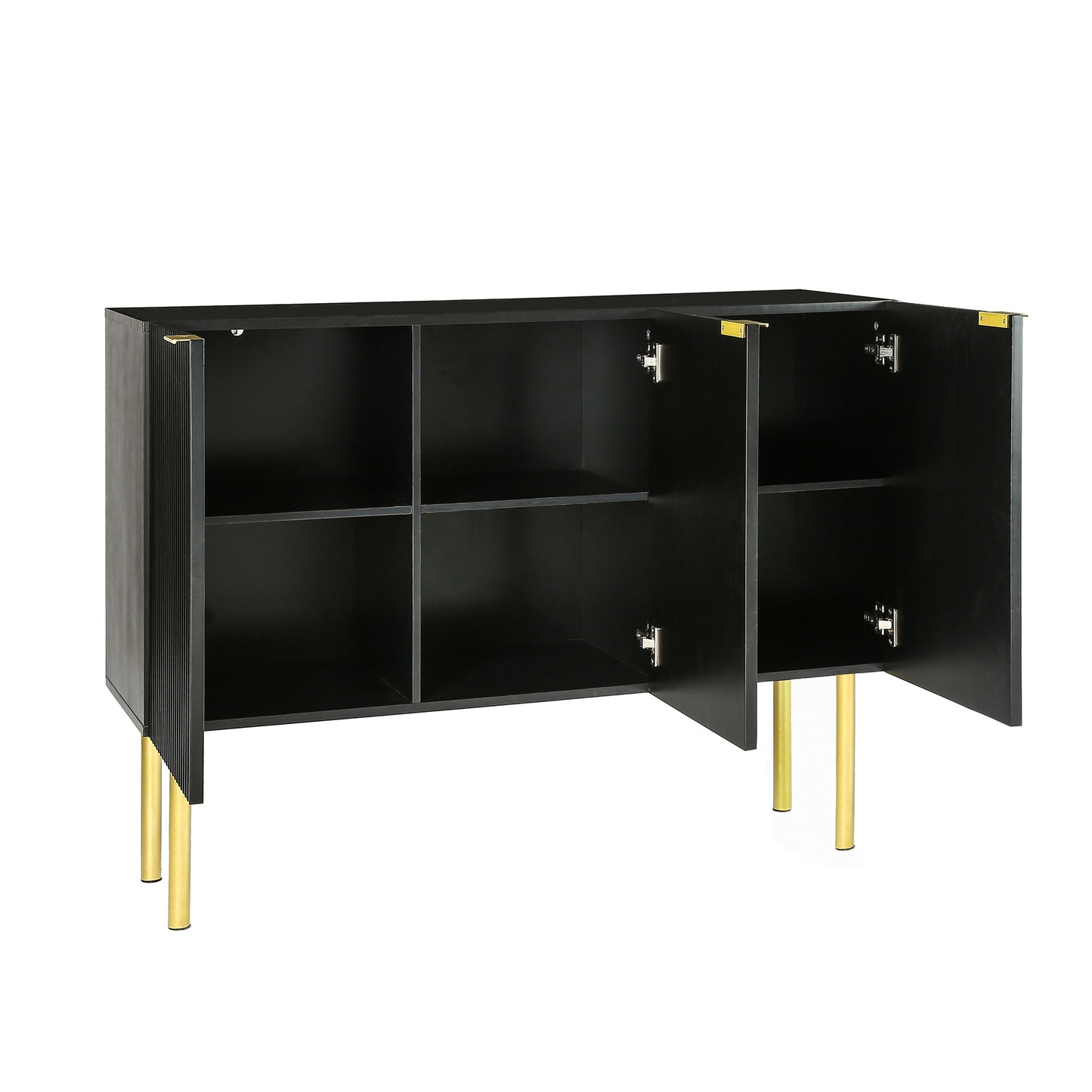 Board Cabinet with Gold Metal Legs