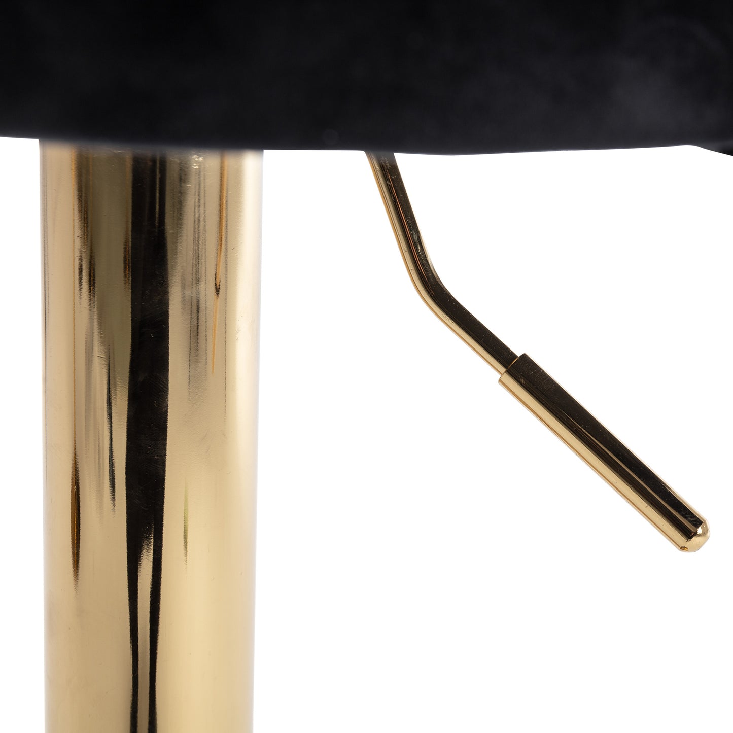 Black and Gold Velvet Bar Stools -2PCS/SET
