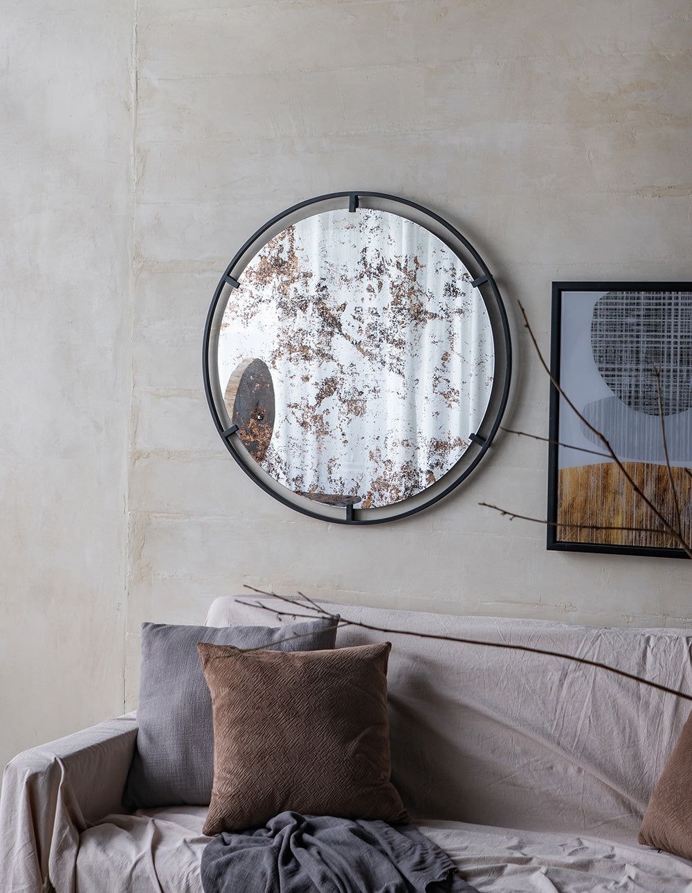 Theodor Mirror with industrial design