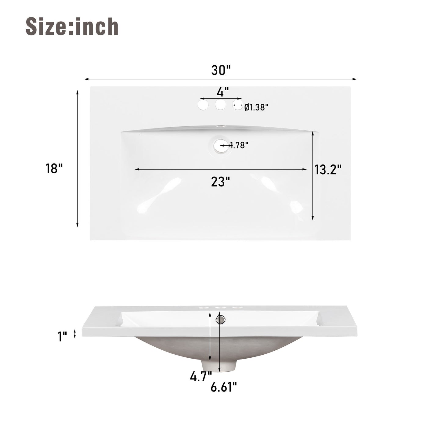 Modern 30-Inch Bathroom Vanity