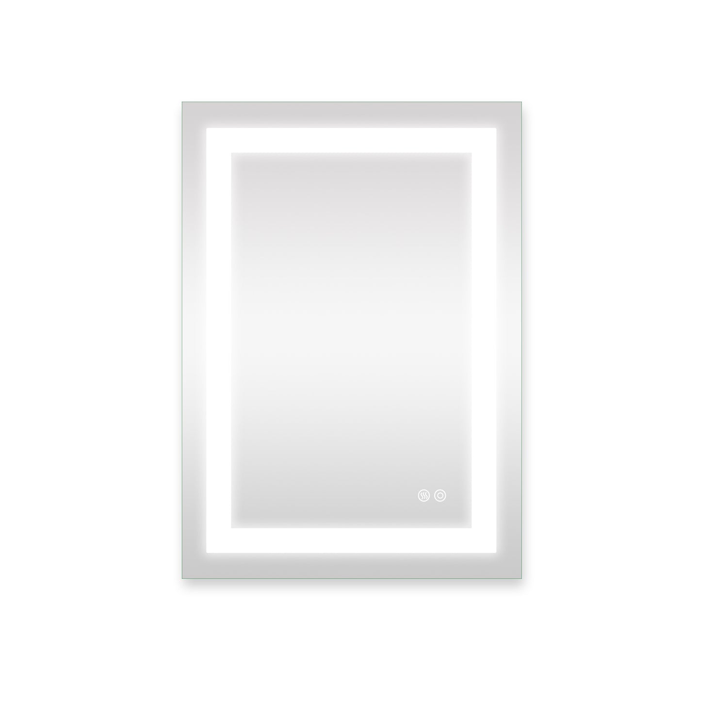 Frameless Rectangular LED Light Bathroom Vanity Mirror