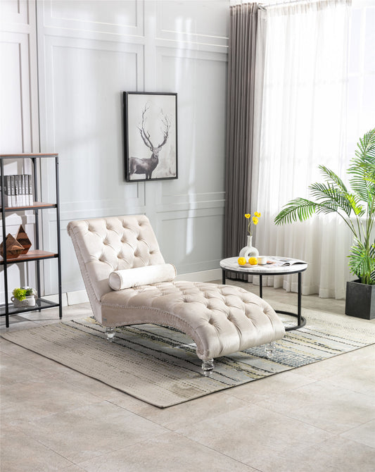 COOMORE Leisure concubine sofa with acrylic feet